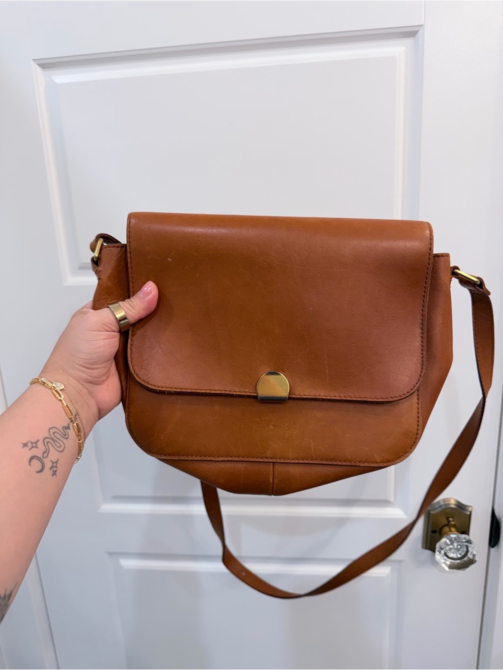 Madewell Brown Leather Crossbody Bag